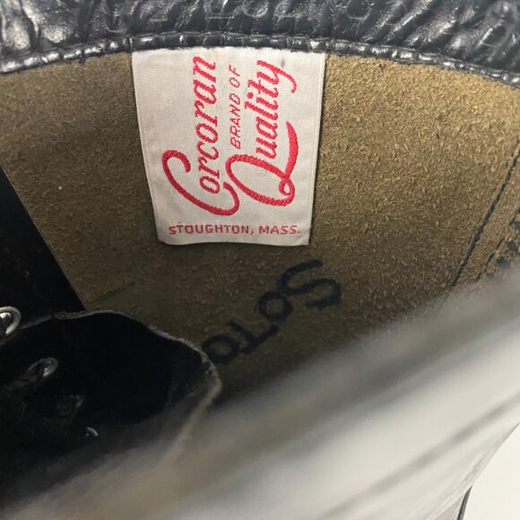 Men's Black Leather Boots - Picture 11 of 13